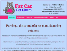 Tablet Screenshot of fatcatpetsitters.com
